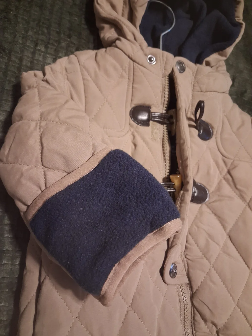 Baby Tan Quilted Hooded Bunting Snowsuit | Cozy Winter One-Piece | Unisex Infant